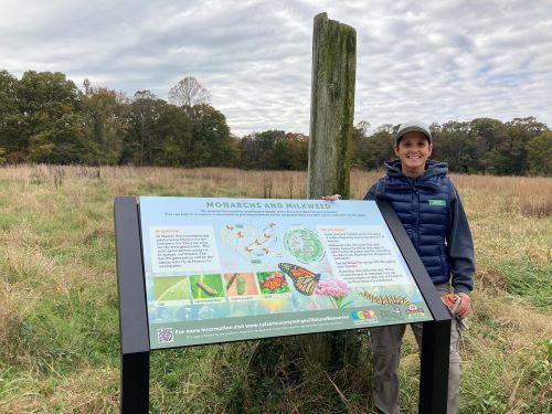 Sign showing biodiversity found at Gatewood