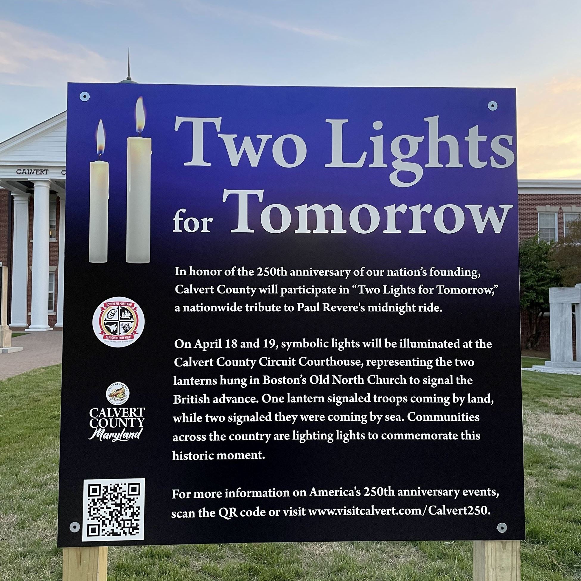 two lights for tomorrow sign