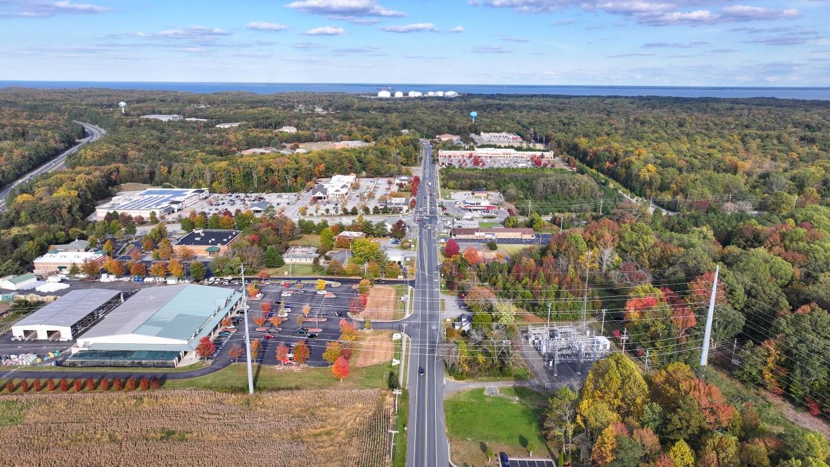 Aerial view of Lusby Town Center